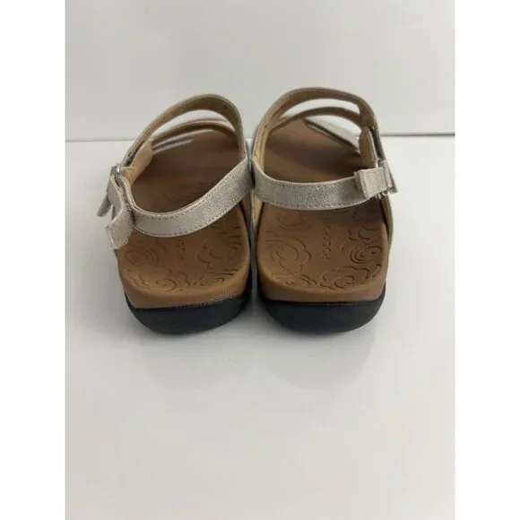 Rockport Women Ridge Asymmetrical Sandals Metallic Gold Size 8.5 - Picture 10 of 12